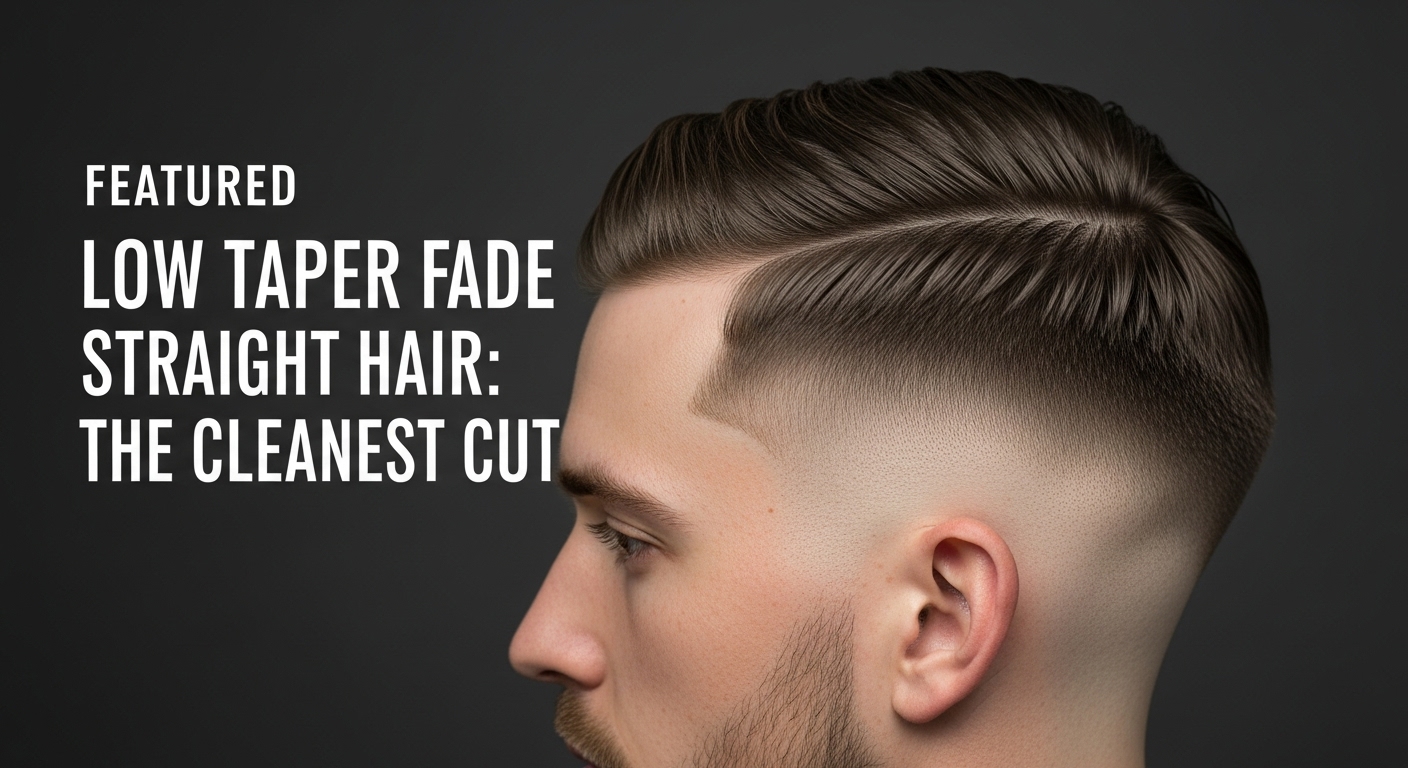 Low Taper Fade Straight Hair