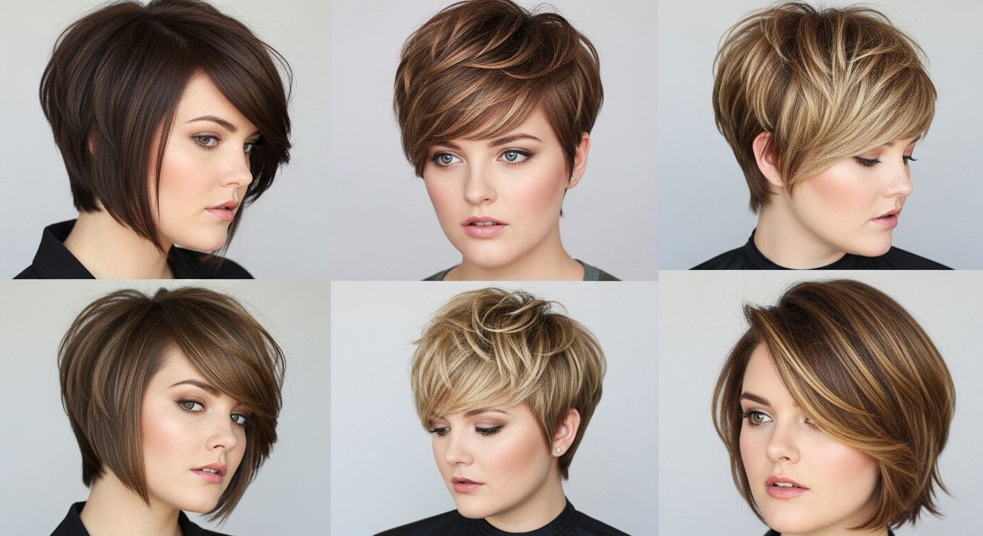 Chubby Face Short Layered Haircuts
