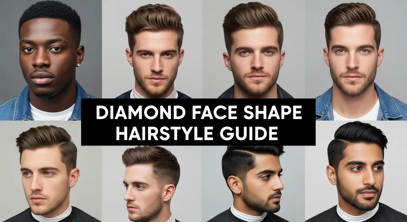 Diamond Face Shape Hairstyle Guide