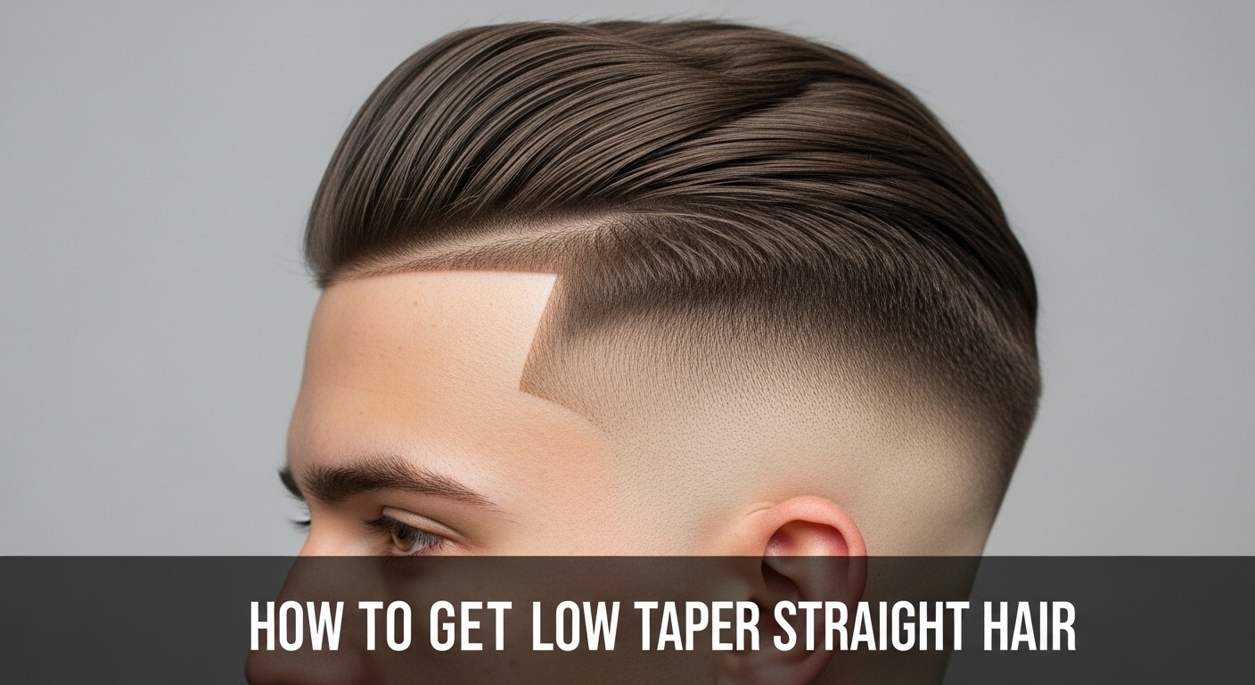 low taper straight hair