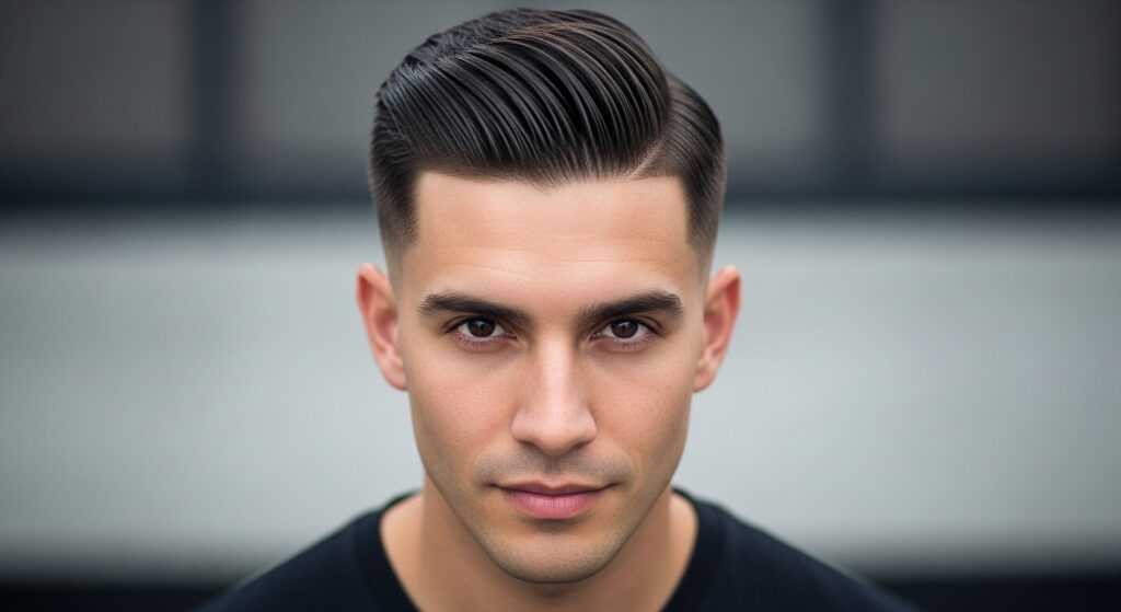 Low fade haircut for men neat finish