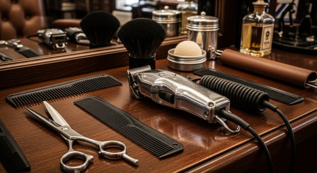 “barber tools for maintaining fade haircut at home”
