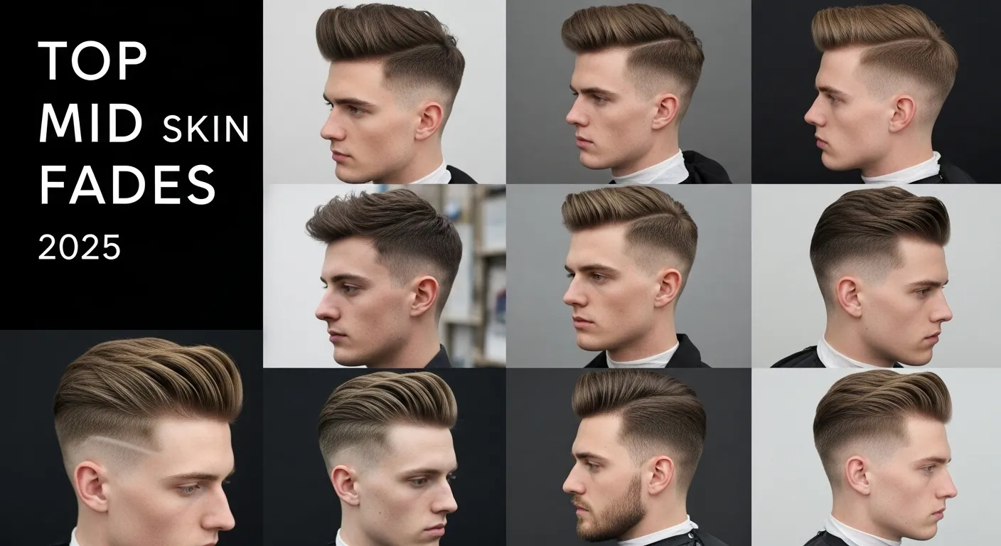 Top Mid Skin Fade Haircuts for Men in 2025