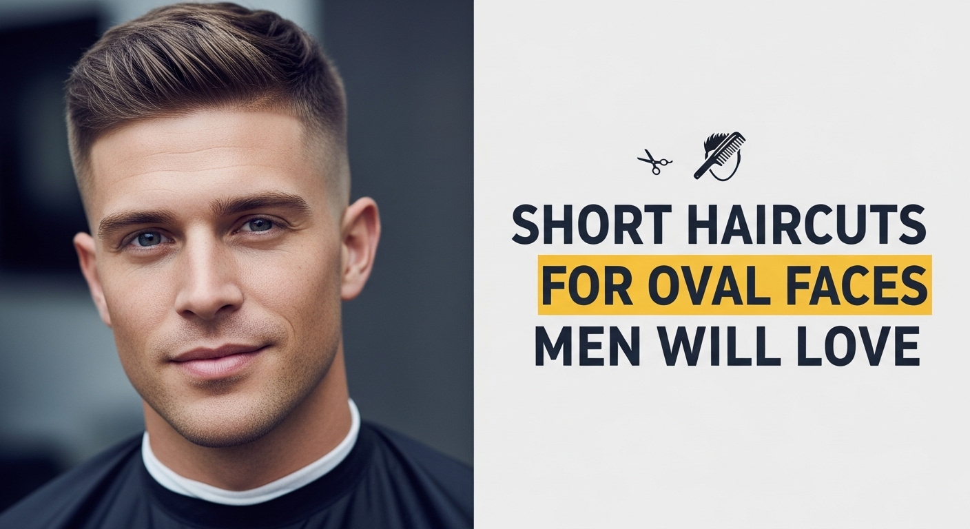 short haircuts for oval faces male