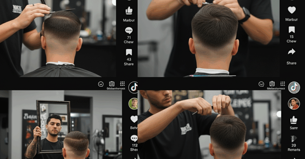 “Ice cream haircut trending on TikTok clips”)