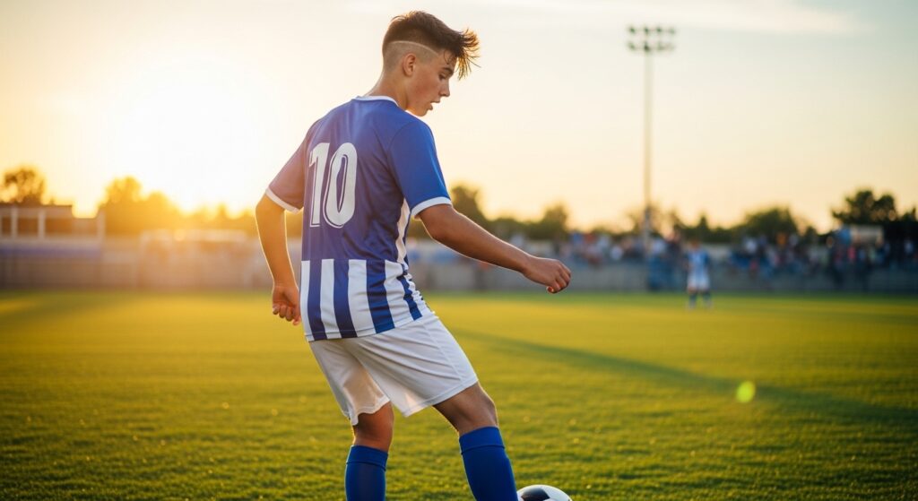Teen athlete fade haircut style 2025