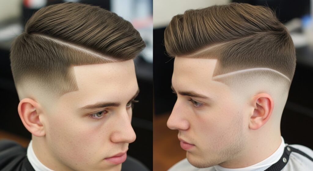 Variations of high and tight haircut on men
