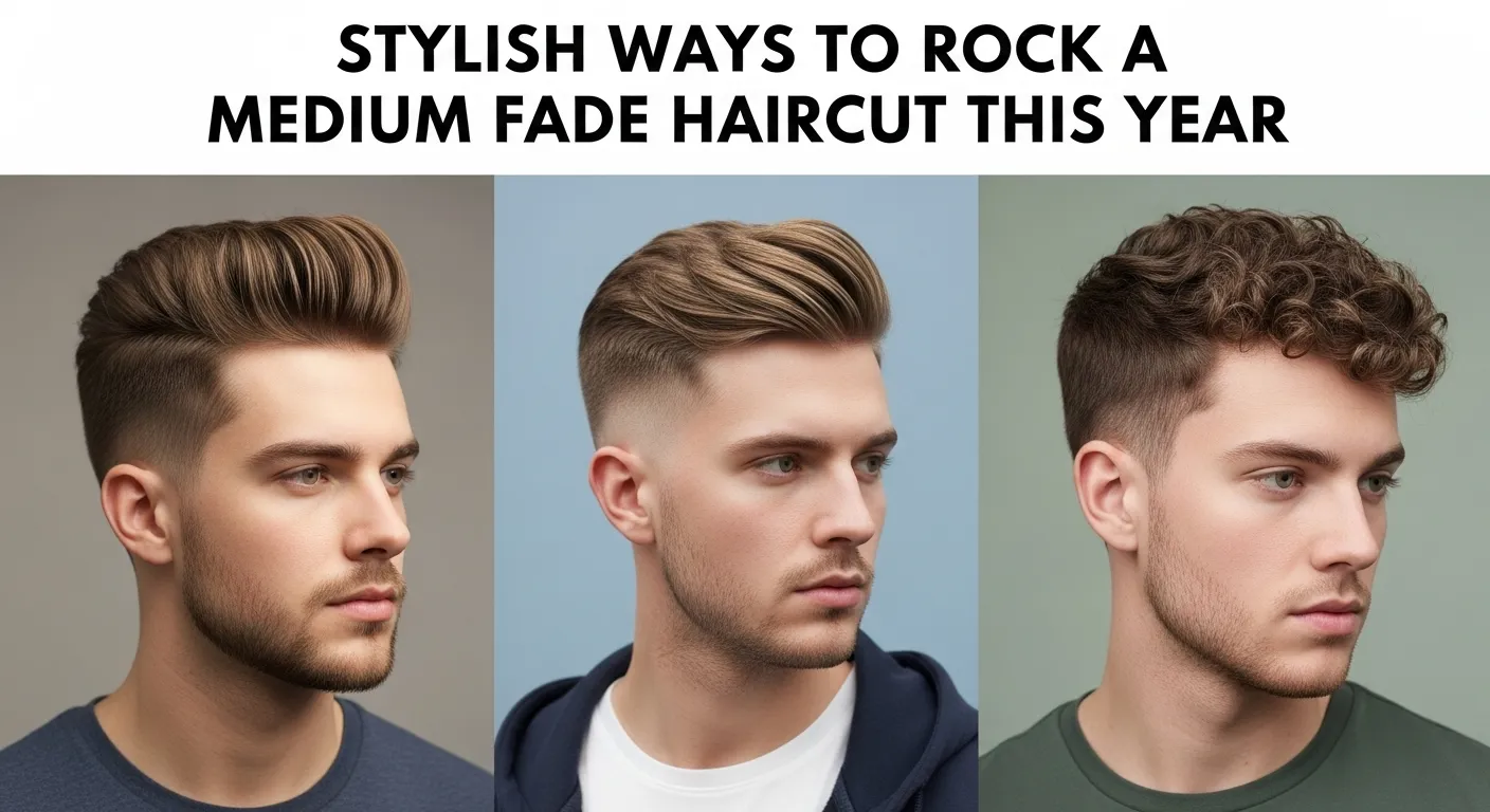 medium fade haircut