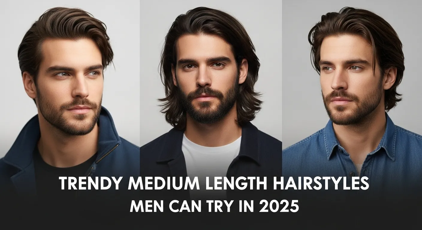 medium length hairstyles men